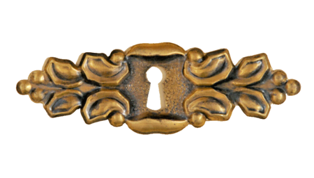 Schlüsselschild Nr. 304-MA, Oberfläche in Messing-Antik.