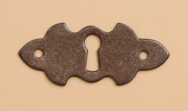 Schlüsselschild rustikal Nr. 251, Oberfläche Rost-Antik, gebürstet.