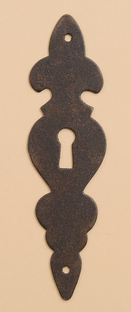 Schlüsselschild Nr. 253, Oberfläche in Rost oder Messing Antik.