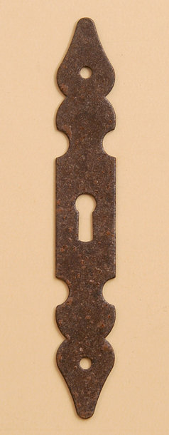 Schlüsselschild Nr. 256 RA, Oberfläche in Rost Antik.