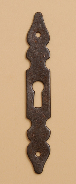 Schlüsselschild Nr. 257 RA, Oberfläche in Rost Antik.