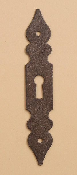 Schlüsselschild Nr. 258 RA, Oberfläche in Rost Antik.
