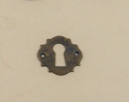 Schlüsselschild,,Oberfläche Messing-Antik, Nr. 391 MA