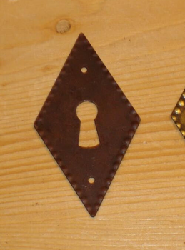 Schlüsselschilder geprägt, Nr. 227, Oberfläche Rost-Antik